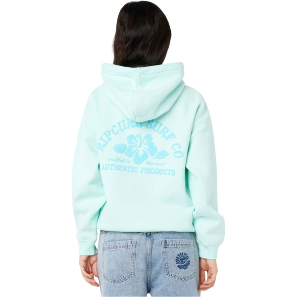 2026 Rip Curl Womens Surf Puff Heritage Hoodie 0A0WFL - Light Blue